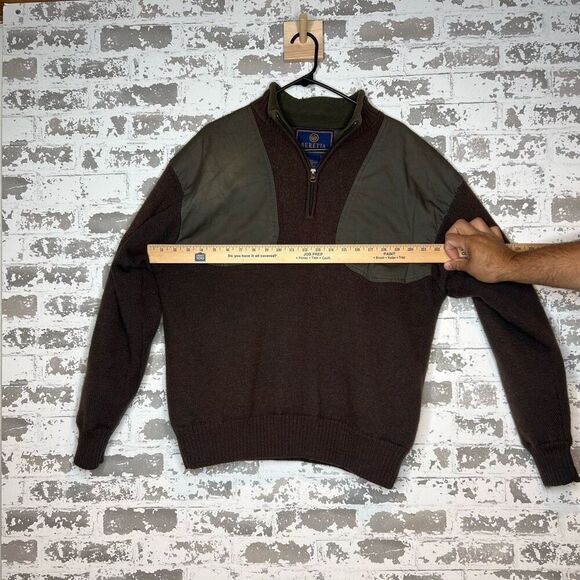 Beretta 100% wool long sleeve 1/4 zip - Picture 5 of 5
